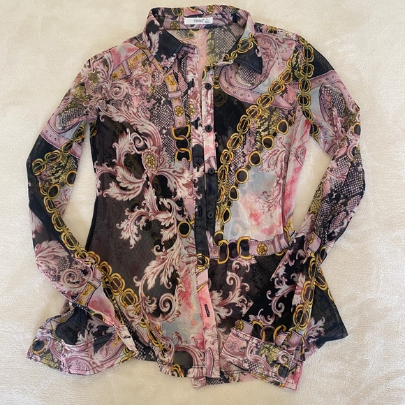 Timing Mesh Button Up Top - Picture 1 of 5